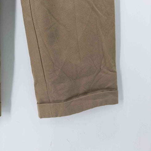 ユーロヴィンテージ 40-50s?ririジップ 裾ダブル ワイドスラックス メンズ