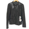 バーバリーブラックレーベル BURBERRY BLACK LABEL 羊革 ラムレザー ダブルジップ 裏地チェック シングルライダースジャケット メンズ import:L
