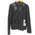バーバリーブラックレーベル BURBERRY BLACK LABEL 羊革 ラムレザー ダブルジップ 裏地チェック シングルライダースジャケット メンズ import:L