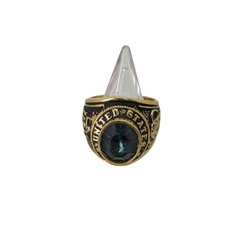 ユーエスネイビー U.S.NAVY 18kt ge UNITED STATES NAVY ミリタリーリング メンズ 20号