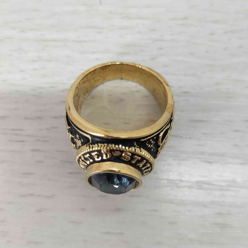 ユーエスネイビー U.S.NAVY 18kt ge UNITED STATES NAVY ミリタリーリング メンズ 20号