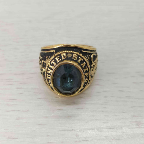 ユーエスネイビー U.S.NAVY 18kt ge UNITED STATES NAVY ミリタリーリング メンズ 20号