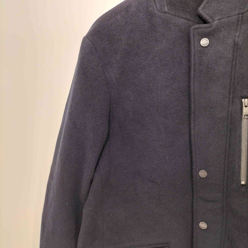 ニジュウサンクオム 23区HOMME PONTETORTO カシミヤ混 ダブルジップ ウール スタンドカラー ジャケット メンズ JPN:48