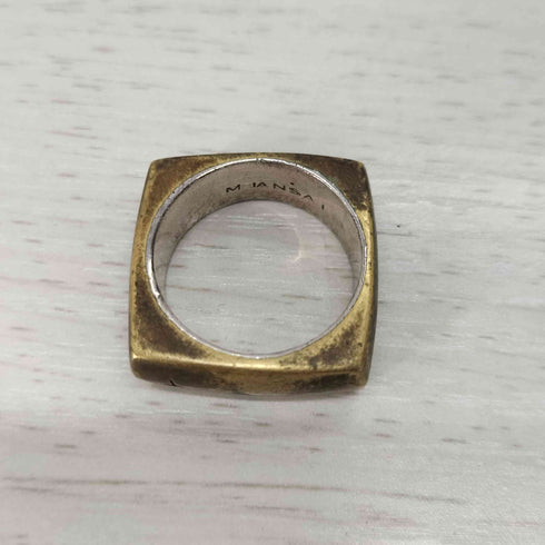 miansai S925 スクエア シルバーリング メンズ 18号