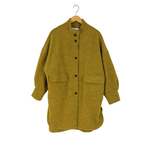 クロシェット Cloche ウールナイロン スタンドカラー シャギーコート レディース JPN:2