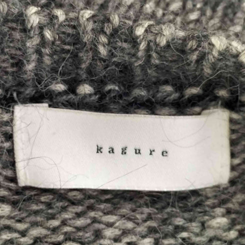 カグレ かぐれ アルパカウール混 コットン ニットカーディガン レディース FREE