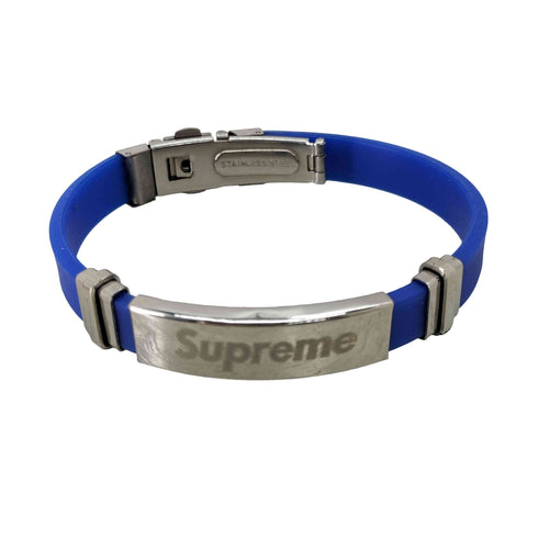 シュプリーム Supreme シリコンゴムリストバンド メンズ