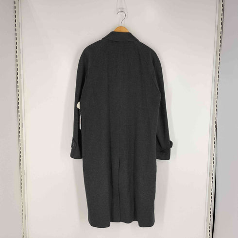 カシミヤ混 ウールロング ステンカラーコート メンズ JPN:M