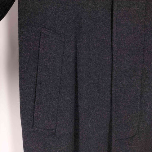 カシミヤ混 ウールロング ステンカラーコート メンズ JPN:M