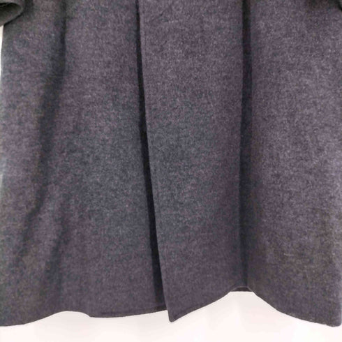 カシミヤ混 ウールロング ステンカラーコート メンズ JPN:M