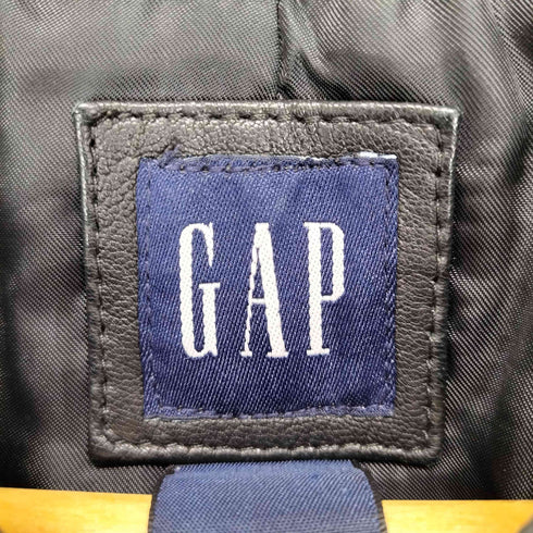 ギャップ Gap 00s OLD ラムレザーノーカラージャケット レディース XXS