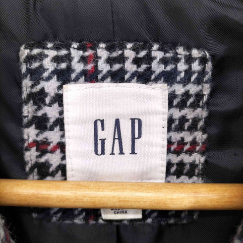 ギャップ Gap 千鳥格子切替ダブルチェスターコート レディース XS