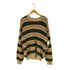 タイムイズオン Time is on KID MOHAIR STRIPED CREW メンズ JPN:0