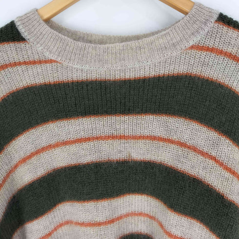 タイムイズオン Time is on KID MOHAIR STRIPED CREW メンズ JPN:0