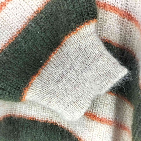 タイムイズオン Time is on KID MOHAIR STRIPED CREW メンズ JPN:0