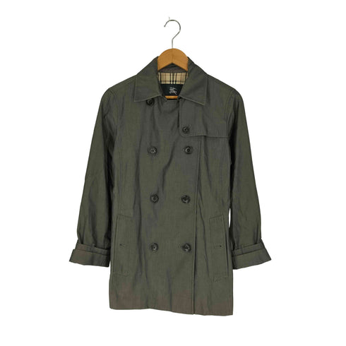 バーバリーロンドン BURBERRY LONDON 裏地ノバチェック ショートトレンチコート レディース JPN:11号