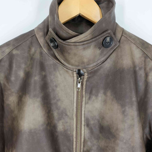 MUHET フェイクレザー ジップブルゾン レディース JPN:L