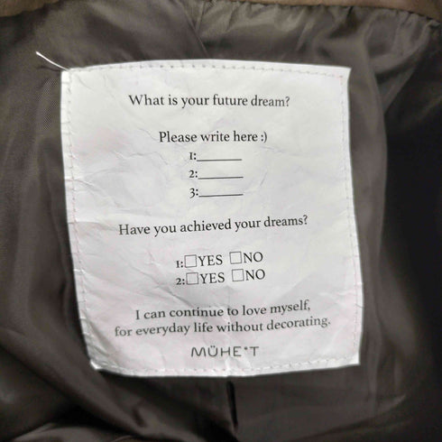 MUHET フェイクレザー ジップブルゾン レディース JPN:L