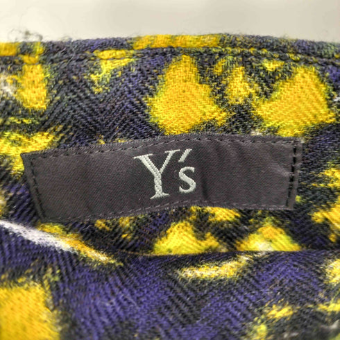 ワイズ Ys 総柄デザイン アシンメトリー ウール フレアスカート レディース JPN:2