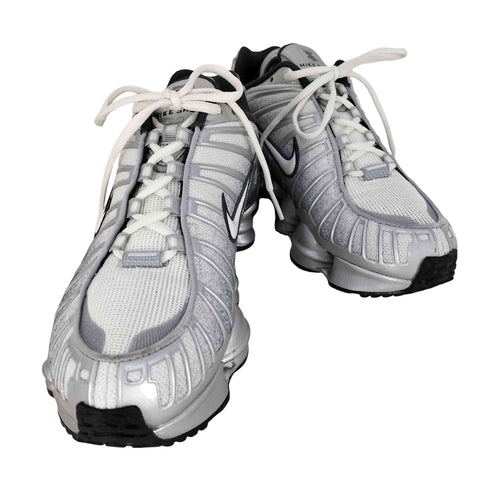 ナイキ NIKE SHOX TL PRINT METALLIC SILVER/SUMMIT WHITE-WOLF GREY メンズ JPN:26.5