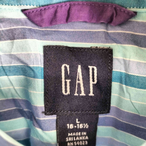 ギャップ Gap 00S L/S ストライプシャツ メンズ JPN:L