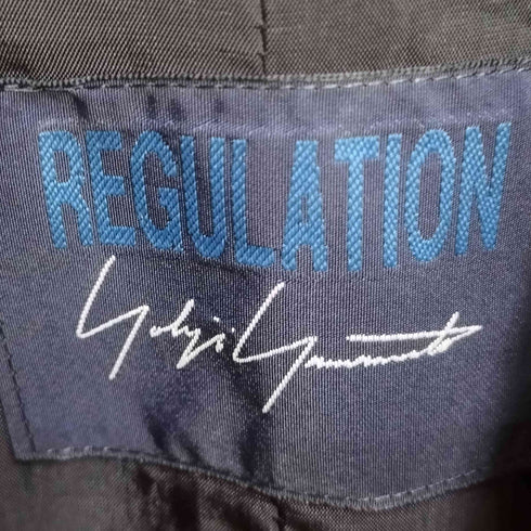 レギュレーションヨウジヤマモト REGULATION Yohji Yamamoto ウールギャバジン ダブルジッパー ジップアップブルゾン メンズ JPN:2