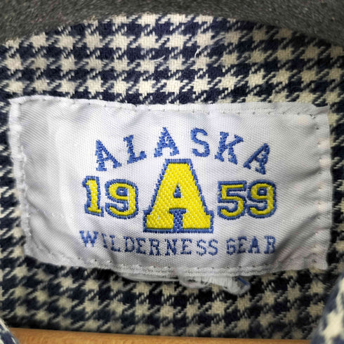 ALASKA L/S ウール 千鳥格子シャツ メンズ