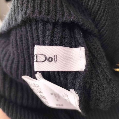ドゥドゥ DouDou 25AW フロントジップニット 前後2way オフショルダー レディース JPN:2