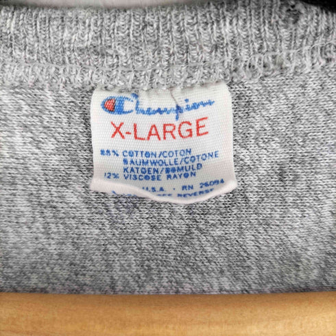 チャンピオン Champion 80S トリコタグ 3段カレッジプリント S/S Vネック Tシャツ メンズ JPN:XL