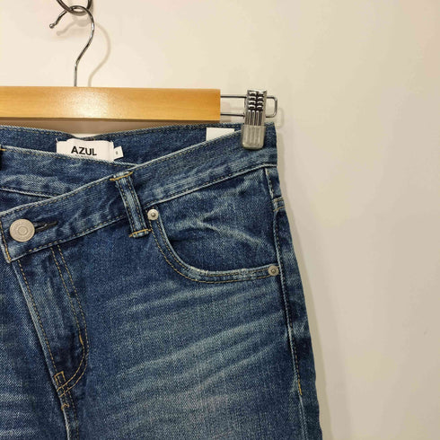 アズールバイマウジー AZUL by moussy 23AW オーバーラップデニム レディース JPN:S