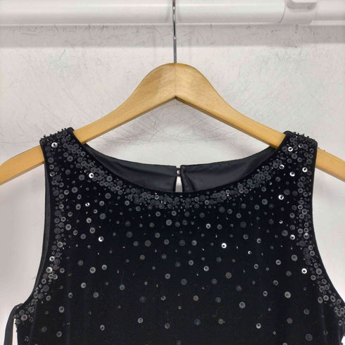 MARIKO KOHGA ベロア スパンコール フリンジ ノースリーブワンピース レディース 38A