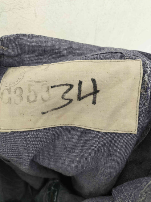 ユーロミリタリー Euro military 50-60s WICOジップ French Navy フランス海軍 ラミーリネンセーラーパンツ メンズ 34