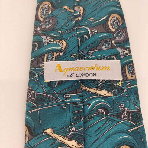 アクアスキュータム AQUASCUTUM 総柄 ネクタイ メンズ