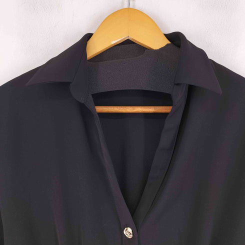 ザラ ZARA サテン ミディ丈ワンピース レディース XS