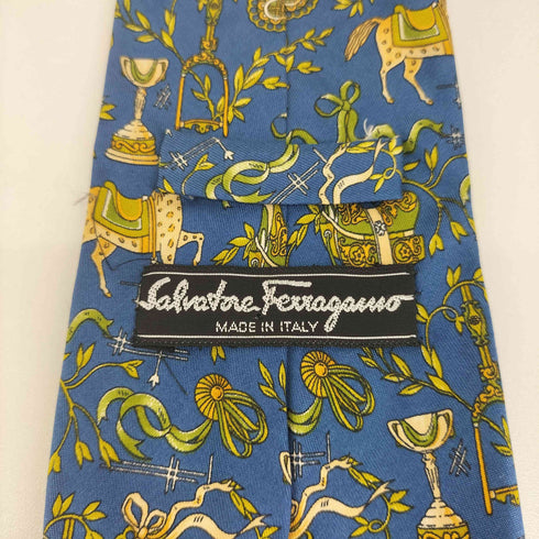 サルヴァトーレフェラガモ Salvatore Ferragamo アニマル柄 ネクタイ メンズ