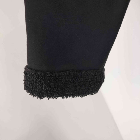 ザラ ZARA フェイクスエード ボアコート レディース import:M