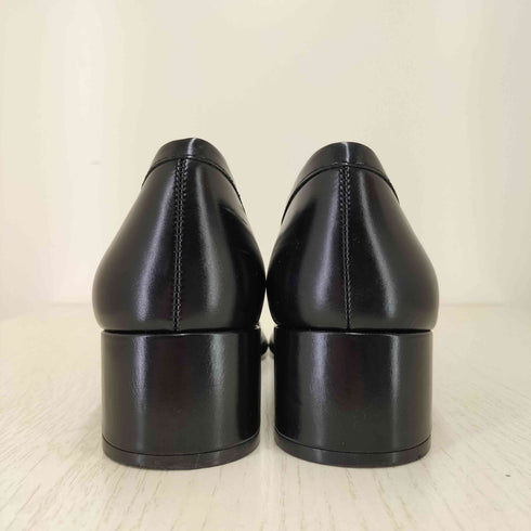 ザラ ZARA メタルディテール付きブロックヒールローファー スクエアトゥ ヒールローファー レディース 24.5