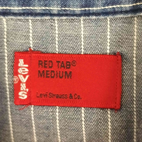 リーバイス Levis RED TAB ストライプウエスタンシャツ メンズ JPN:M