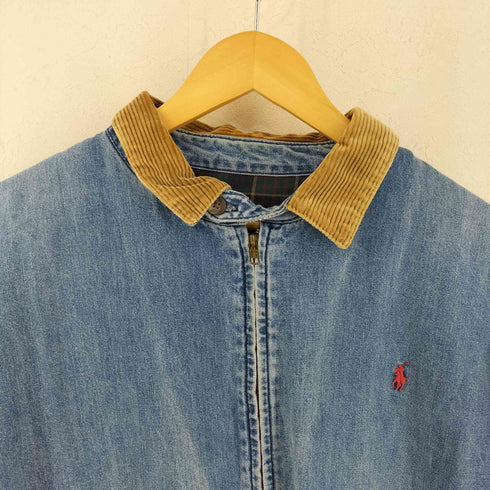 ポロバイラルフローレン Polo by RALPH LAUREN 90S USA製 デニム スイングトップ ジャケット メンズ import:XL