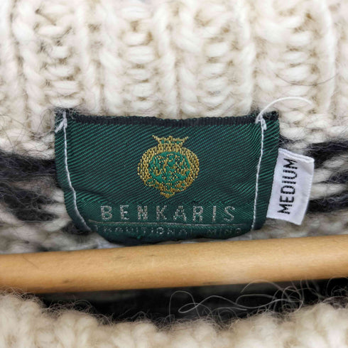 BENKARIS HAND KNIT ノルディック ウール ニット セーター レディース import:M