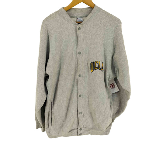 チャンピオン Champion 90S USA製 刺繍タグ UCLA Reverse Weave リバースウィーブ スナップカーディガン メンズ import:XL