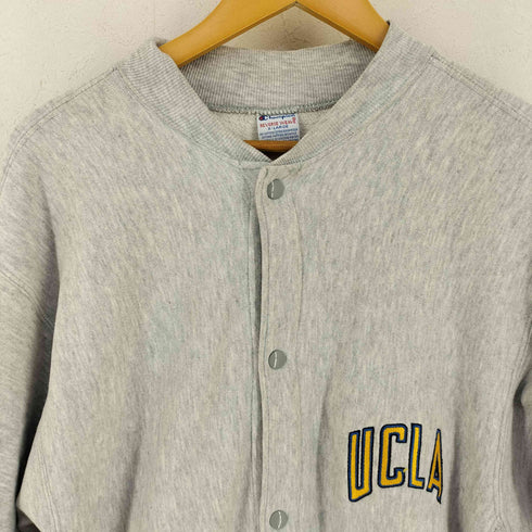 チャンピオン Champion 90S USA製 刺繍タグ UCLA Reverse Weave リバースウィーブ スナップカーディガン メンズ import:XL
