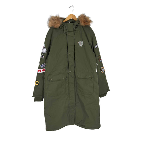 ハイパンダ HIPANDA ラクーンファー パテッド モッズコート メンズ import:XXL