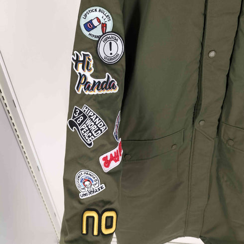 ハイパンダ HIPANDA ラクーンファー パテッド モッズコート メンズ import:XXL