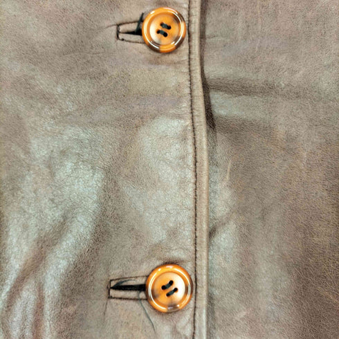 カウレザー ハーフコート レディース JPN:M