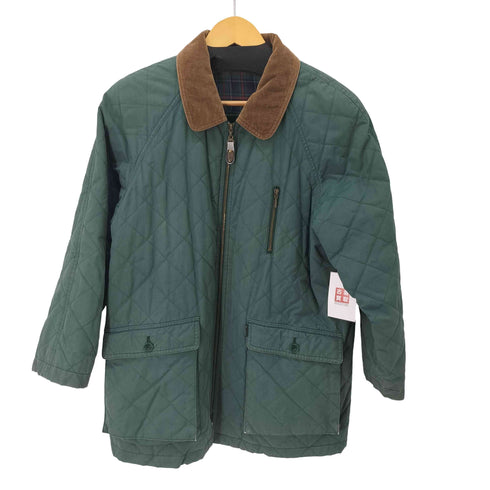 ダックス DAKS 裏地チェック コーデュロイ切替キルティングジャケット ハンティング カバーオール メンズ