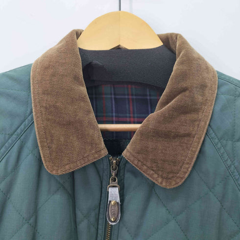 ダックス DAKS 裏地チェック コーデュロイ切替キルティングジャケット ハンティング カバーオール メンズ