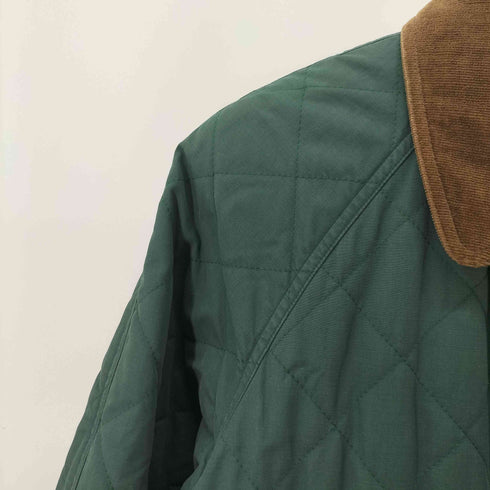 ダックス DAKS 裏地チェック コーデュロイ切替キルティングジャケット ハンティング カバーオール メンズ