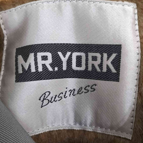 MR.YORK ファーライナー 玉虫 ステンカラーコート メンズ 92A5