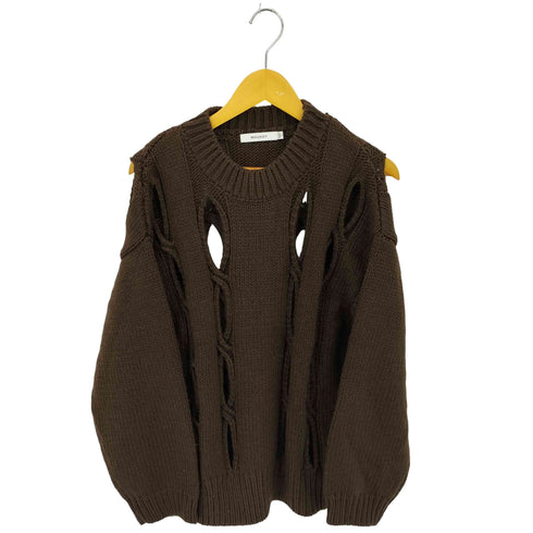 マウジー moussy CUT OUT DESIGN KINT カット アウト デザイン ニット レディース FREE